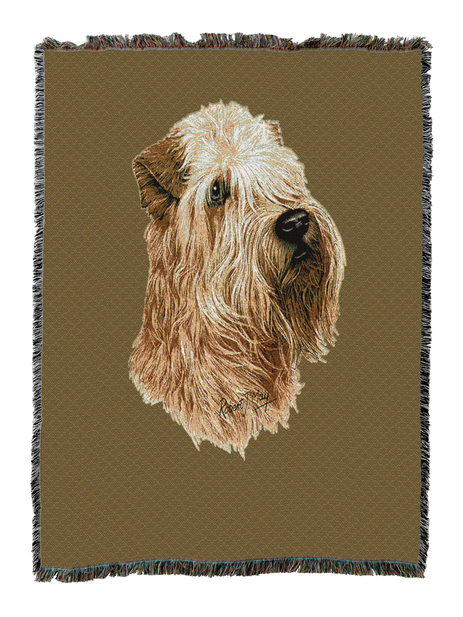 Soft Coated Wheaten Terrier Blanket Sand