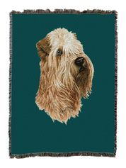 Soft Coated Wheaten Terrier Blanket Teal