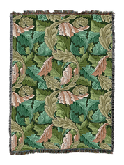 William Morris Acanthus Leaves Blanket
