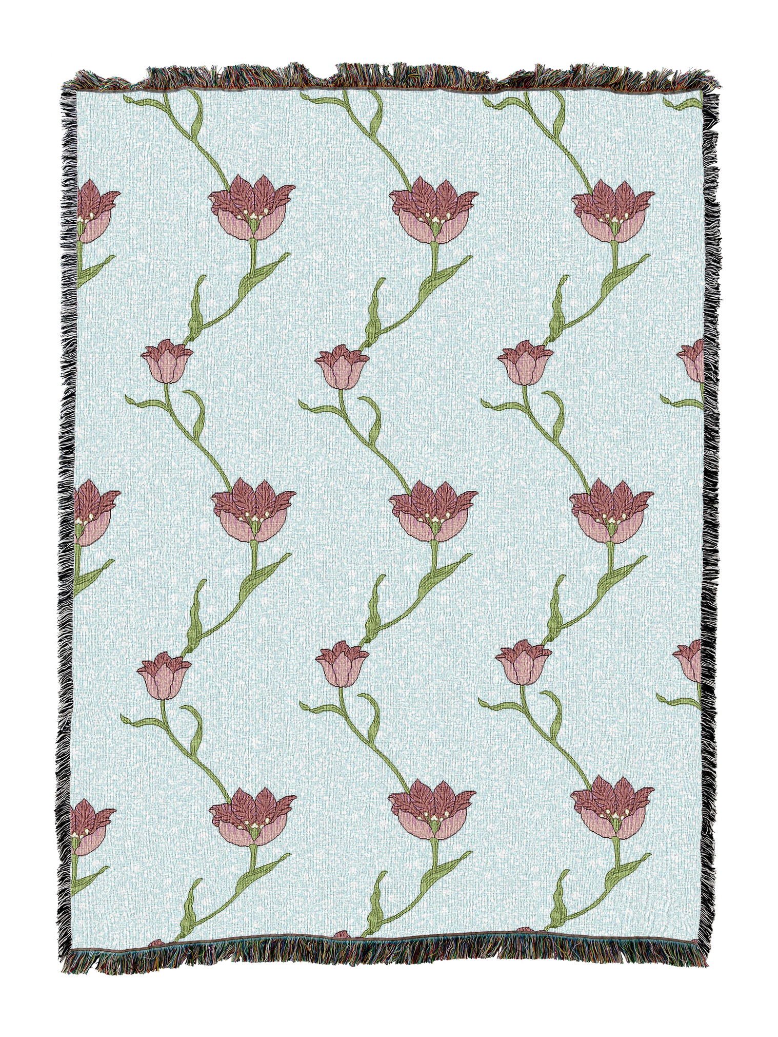 William Morris Garden Tulip Blanket