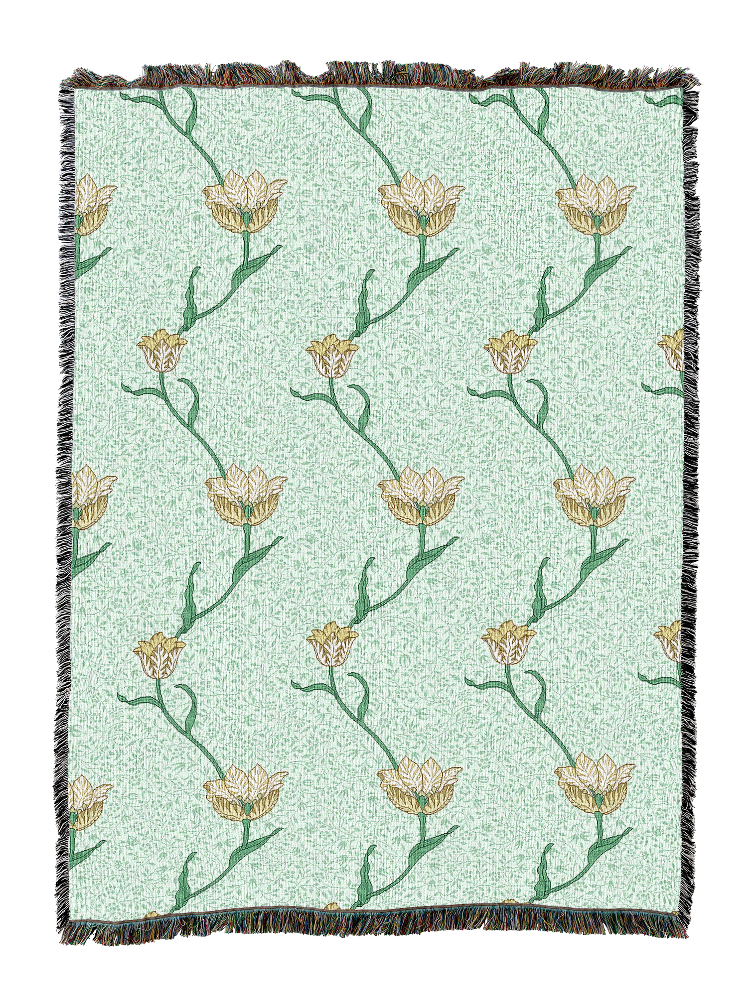 William Morris Garden Tulip Mint Blanket XL