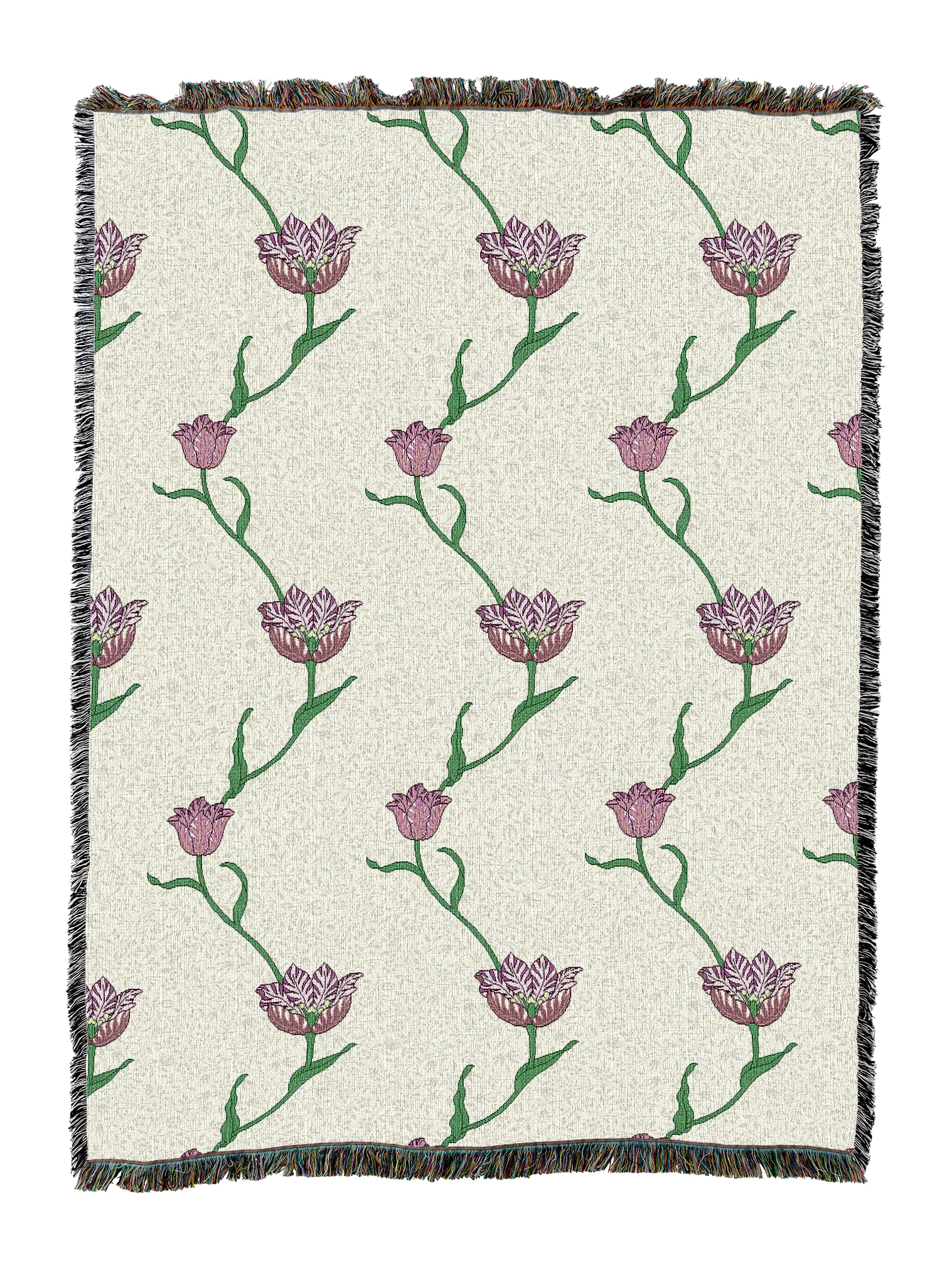 William Morris Garden Tulip Rose Blanket XL