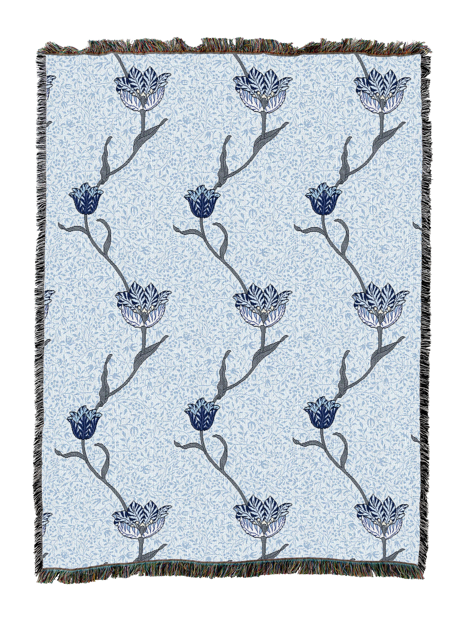 William Morris Garden Tulip Blanket