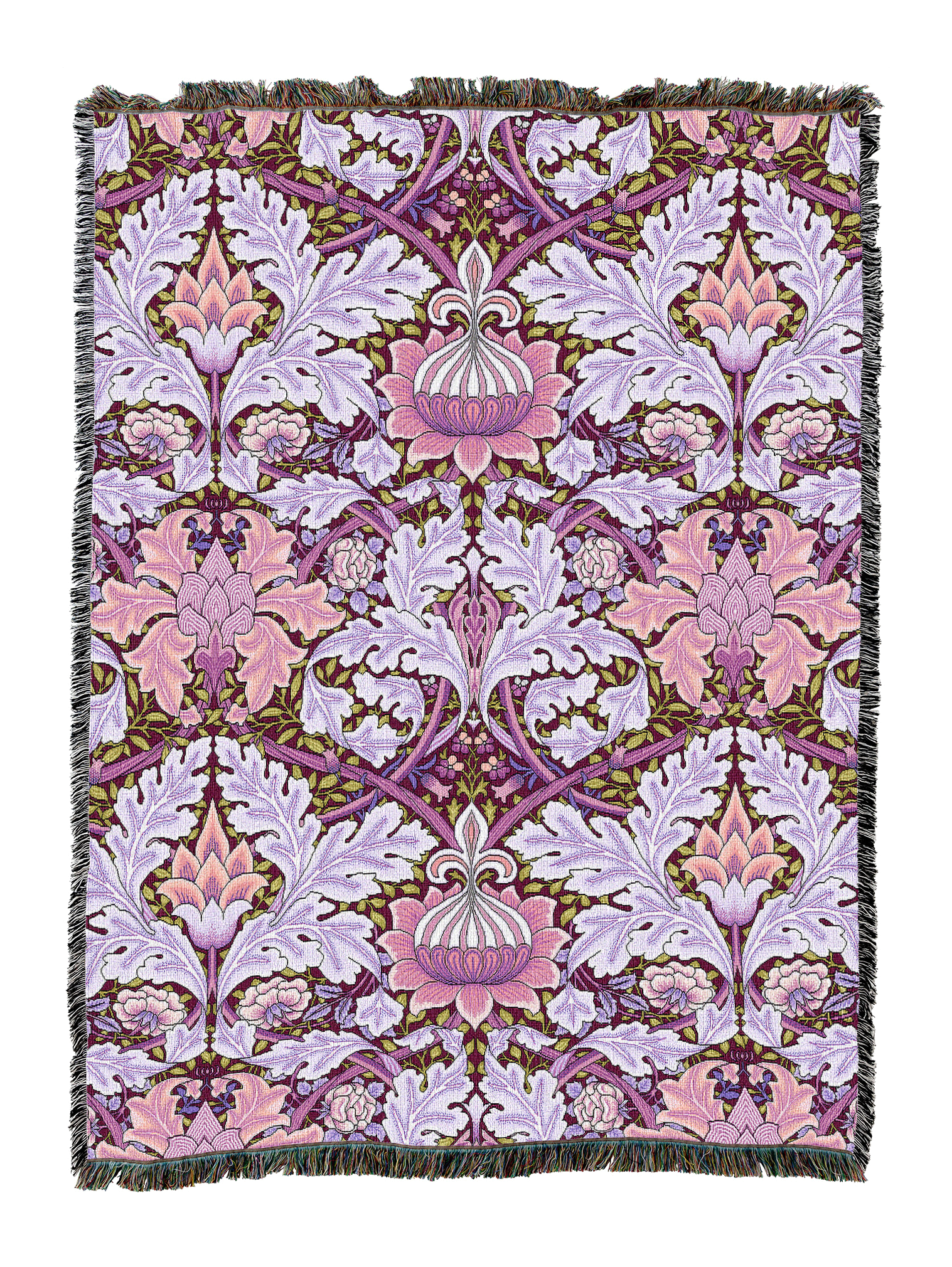 William Morris St James Plum Blanket XL