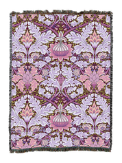 William Morris St James Plum Blanket XL