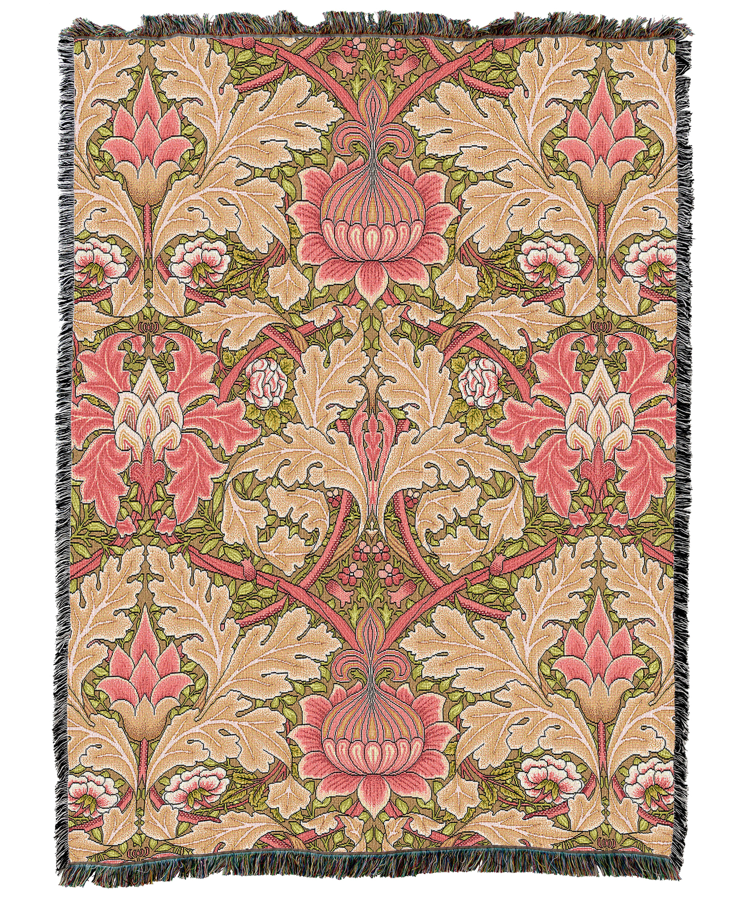 William Morris St James Strawberry Blanket