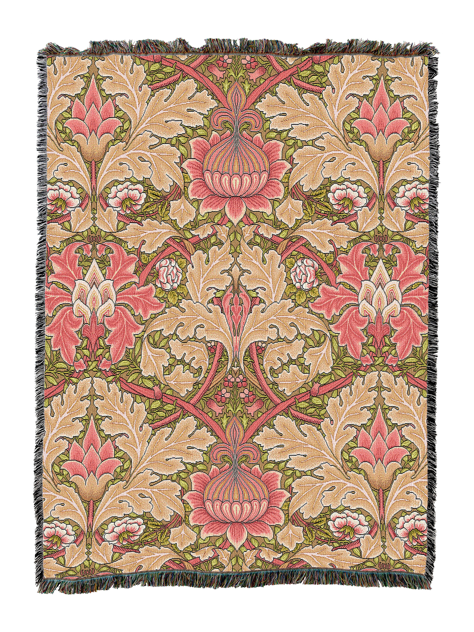 William Morris St James Strawberry Blanket