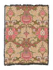 William Morris St James Strawberry Blanket