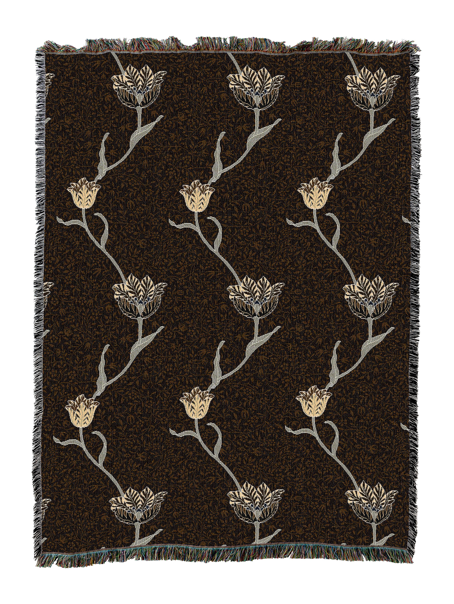 William Morris Garden Tulip Blanket