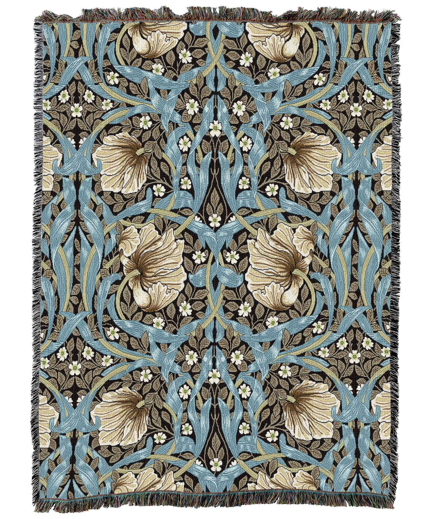William Morris Pimpernel Vanilla Blanket