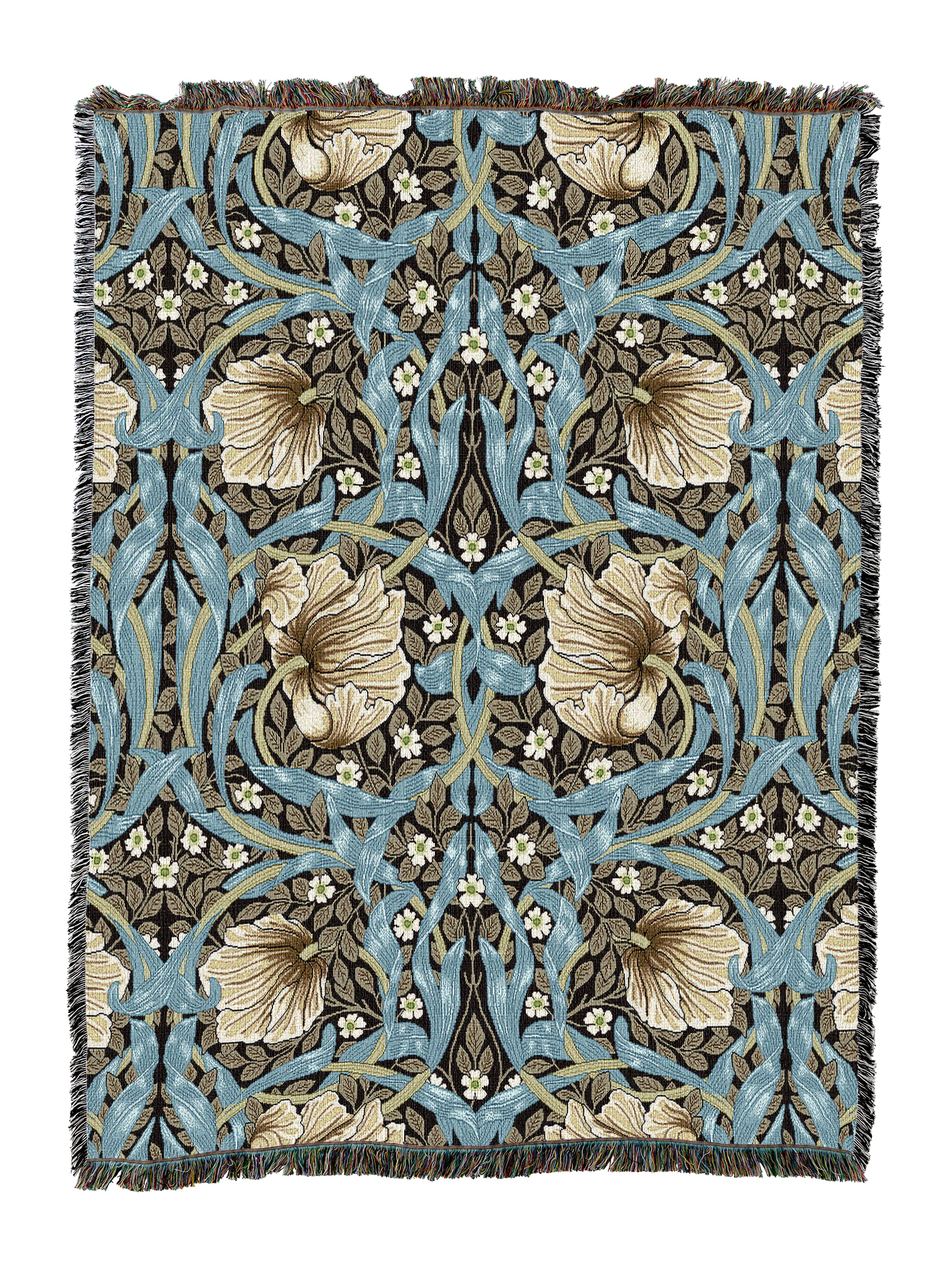 William Morris Pimpernel Vanilla Blanket