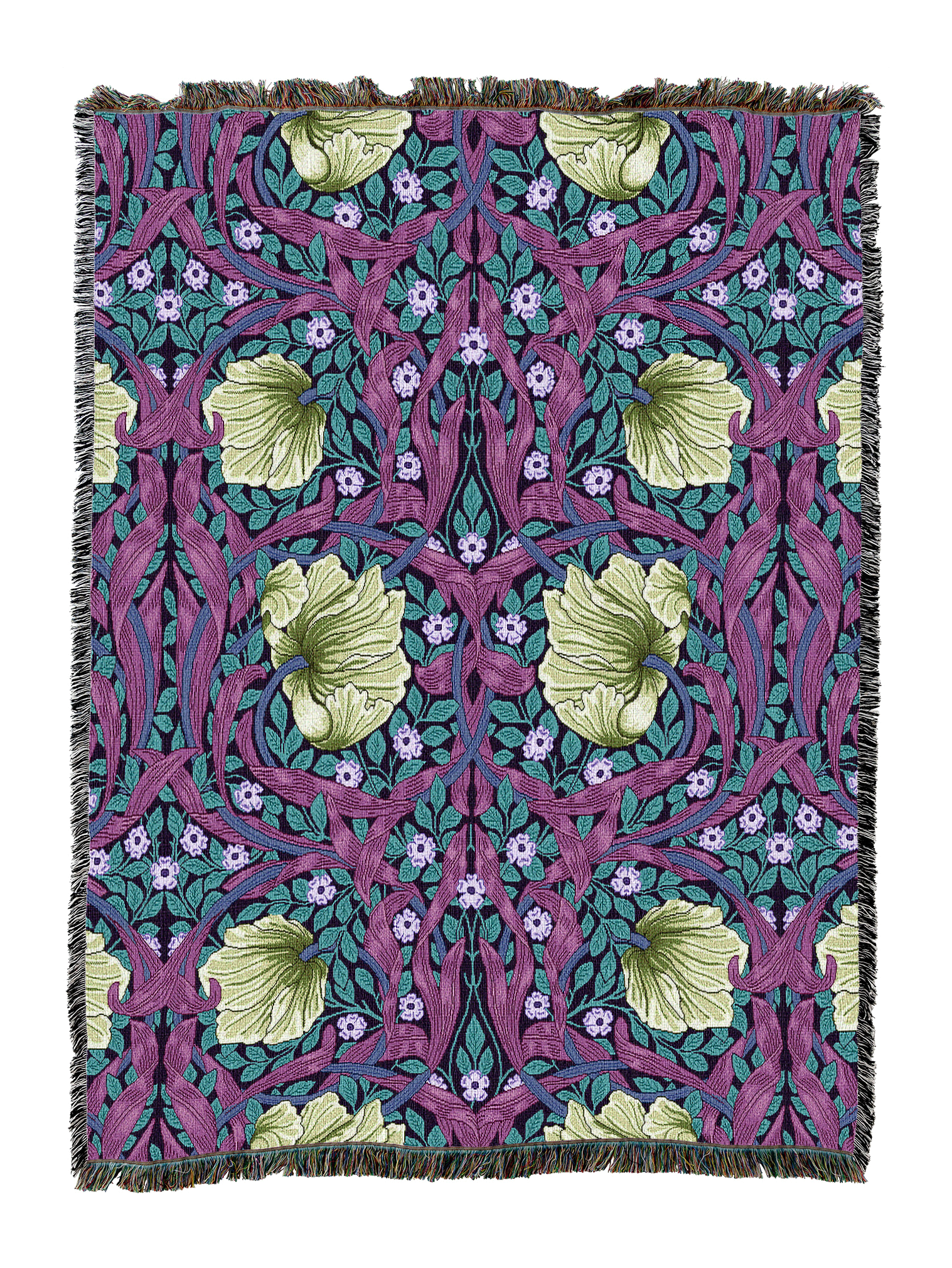 William Morris Pimpernel Peridot Blanket