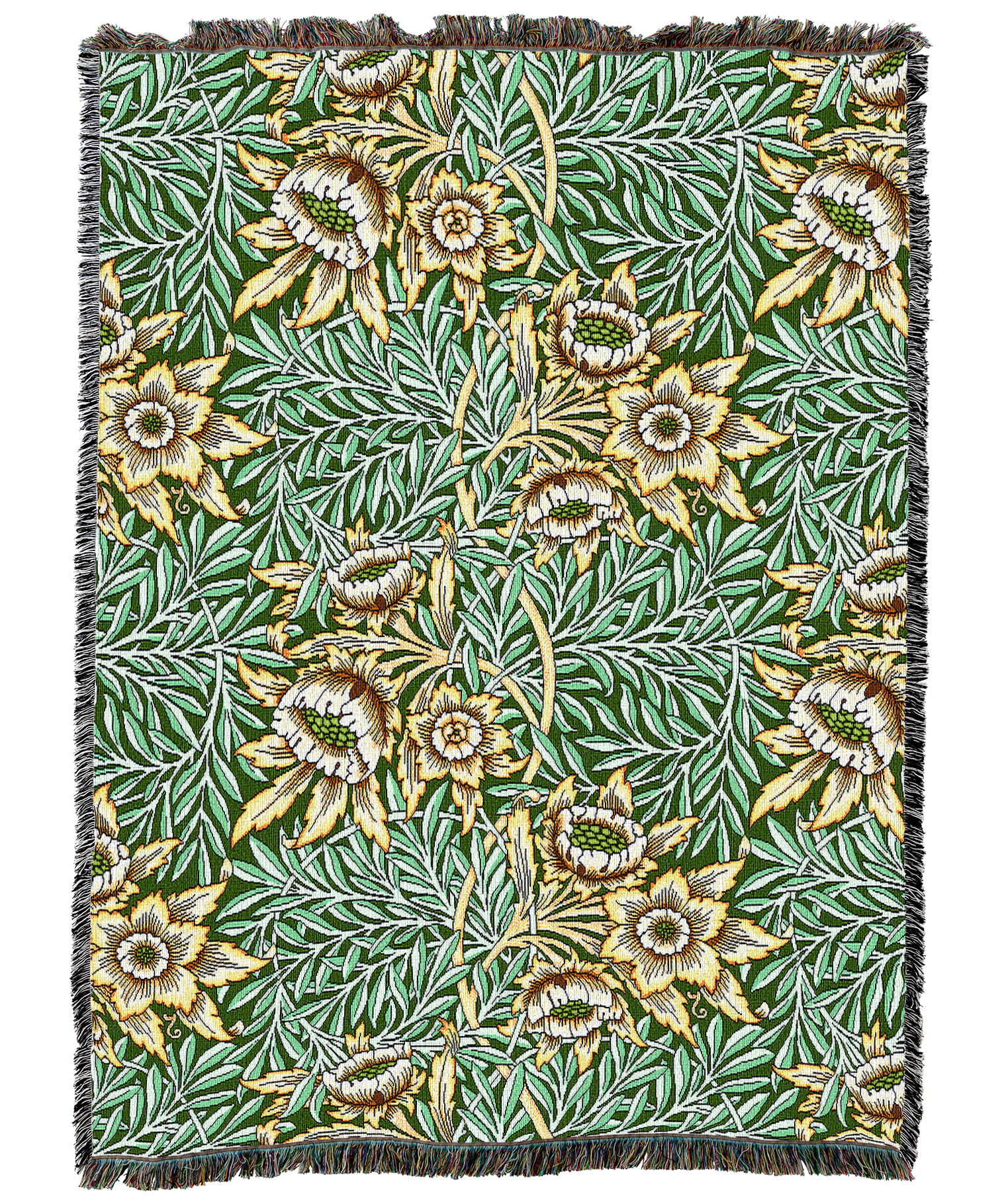 William Morris Tulip And Willow Bay Blanket