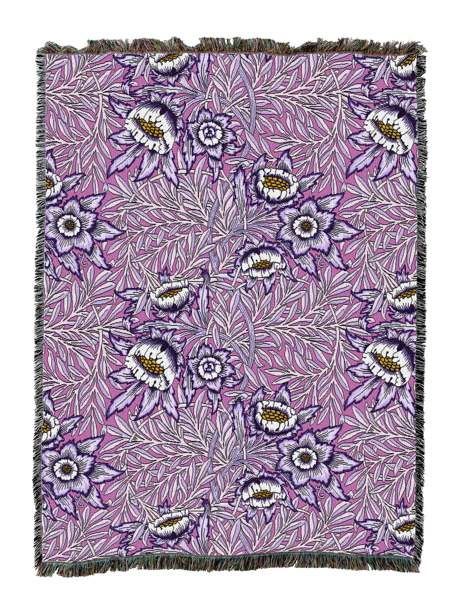 William Morris Tulip And Willow Berry Blanket