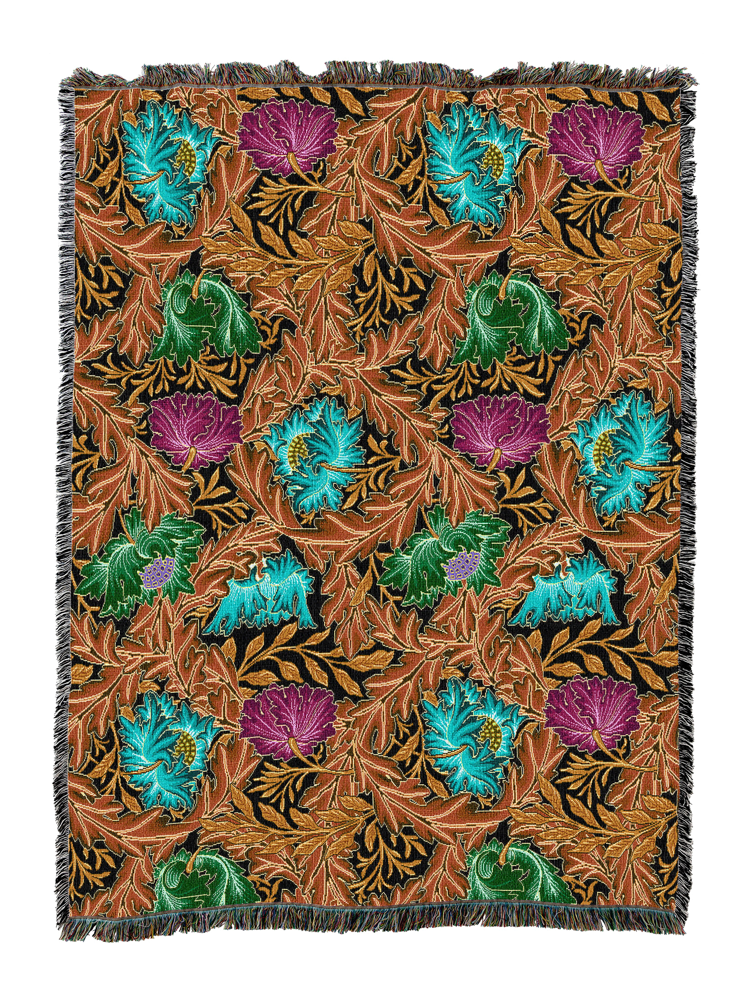 William Morris Wreath Blanket