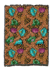 William Morris Wreath Blanket