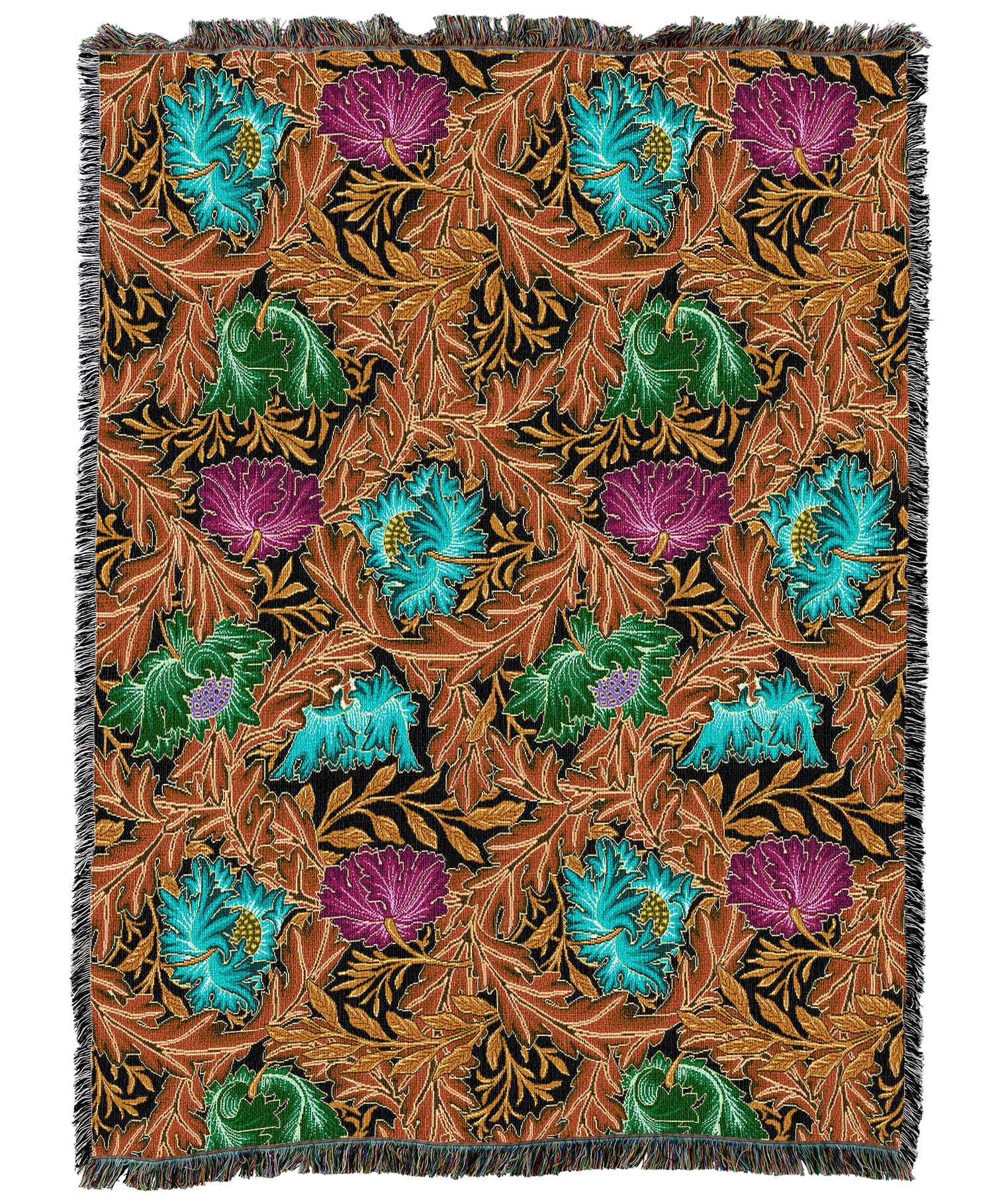 William Morris Wreath Blanket