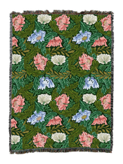 William Morris Wreath Blanket