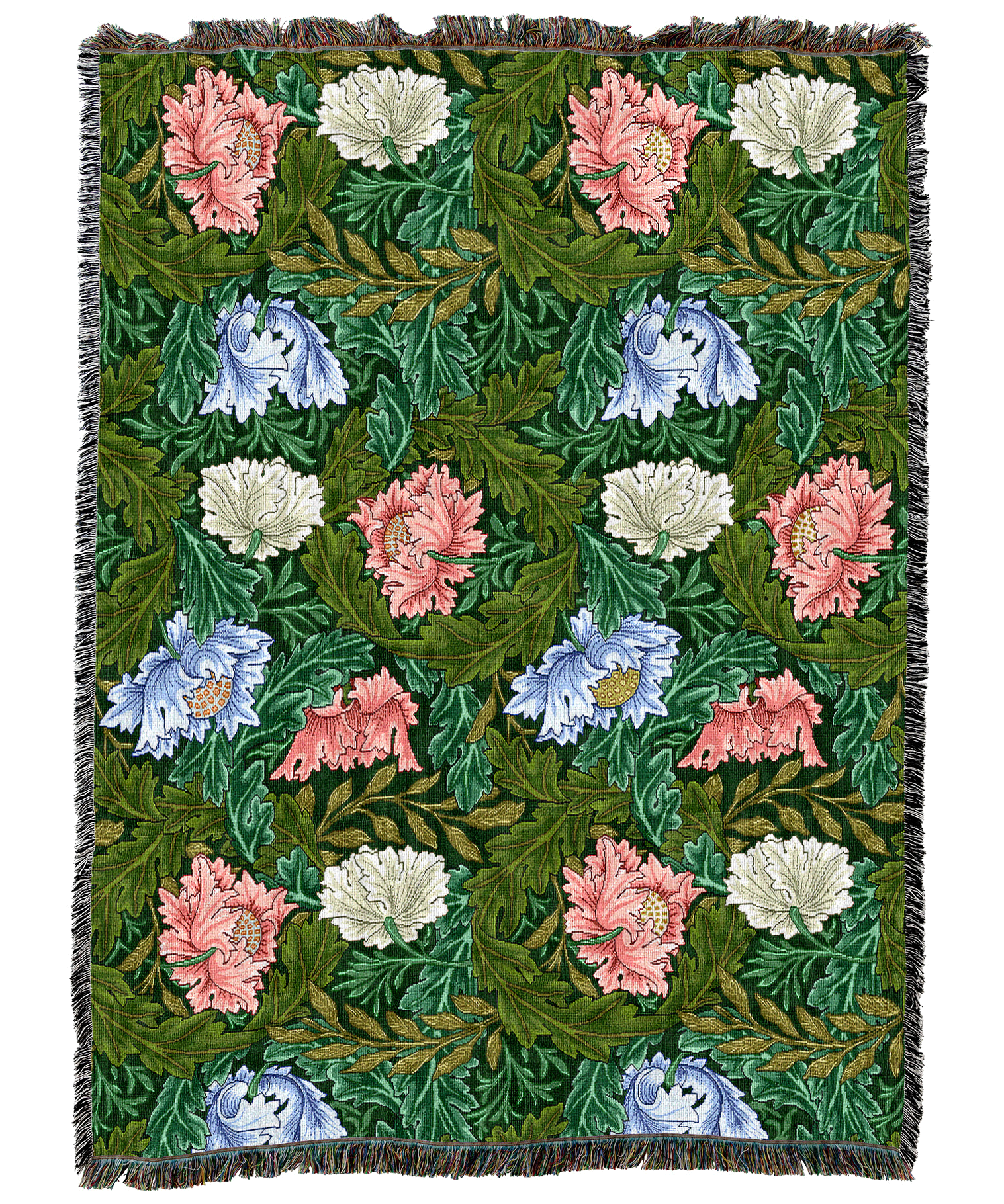 William Morris Wreath Blanket