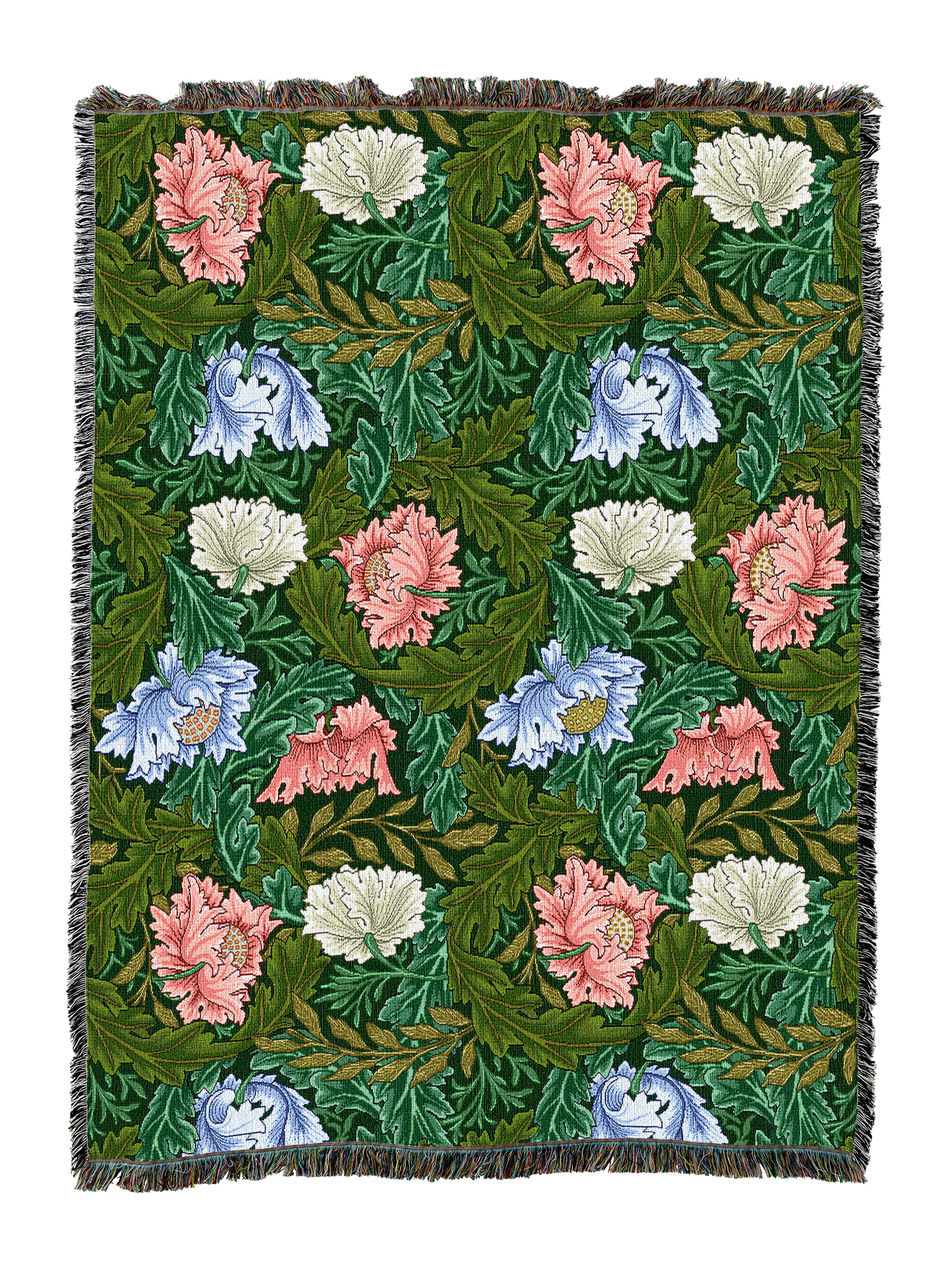 William Morris Wreath Blanket