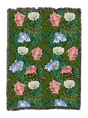 William Morris Wreath Blanket