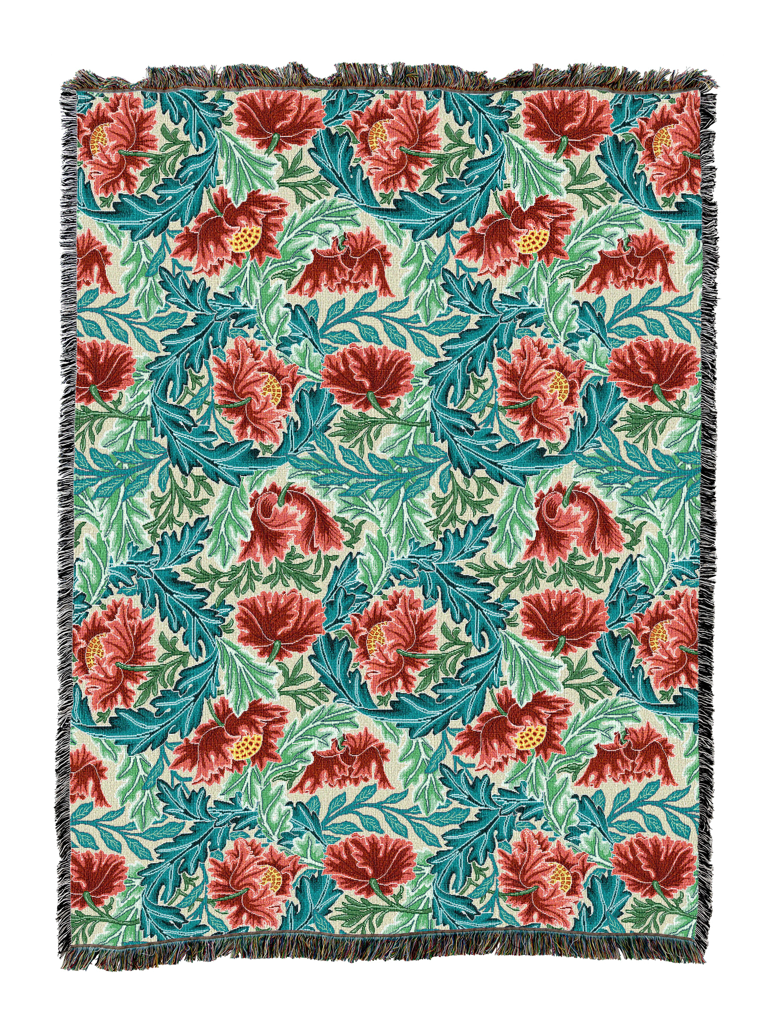 William Morris Wreath Blanket