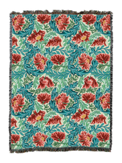 William Morris Wreath Blanket