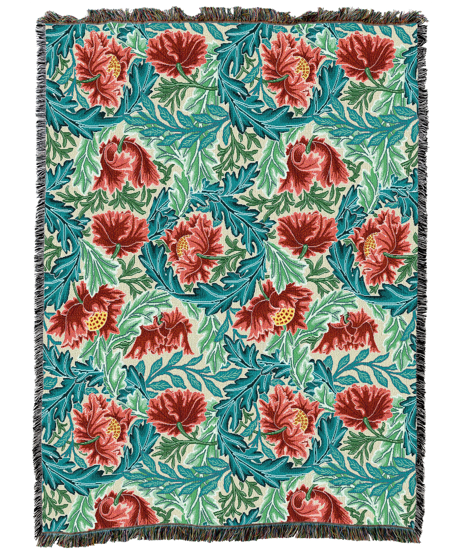 William Morris Wreath Blanket