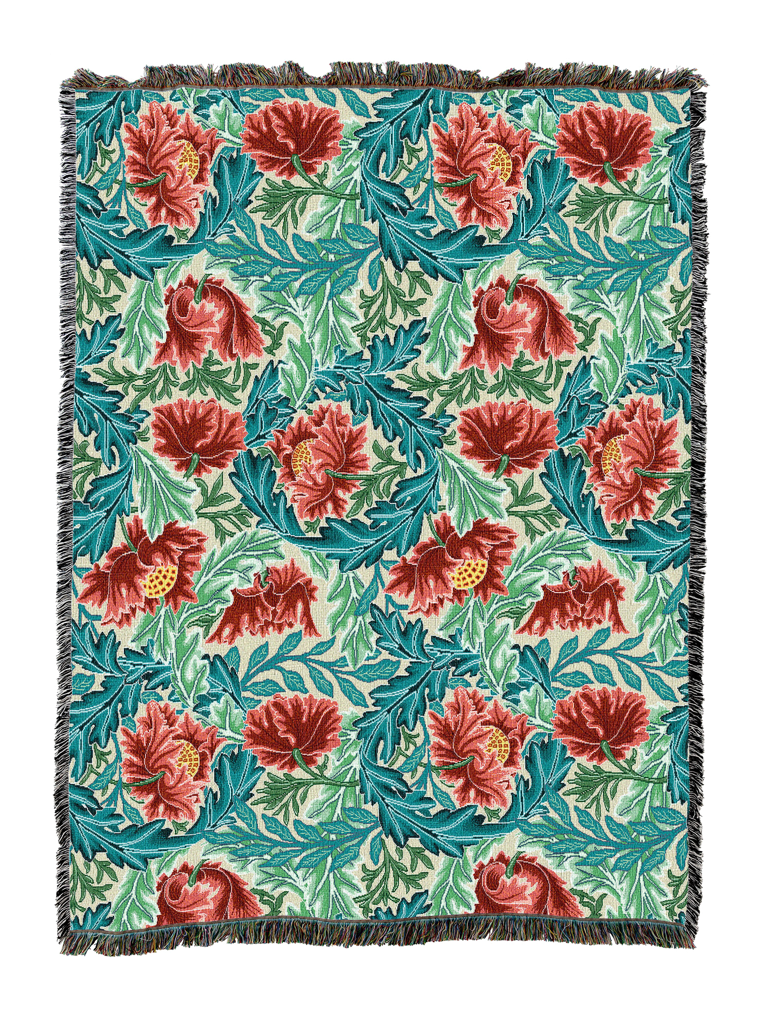 William Morris Wreath Blanket