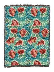 William Morris Wreath Blanket