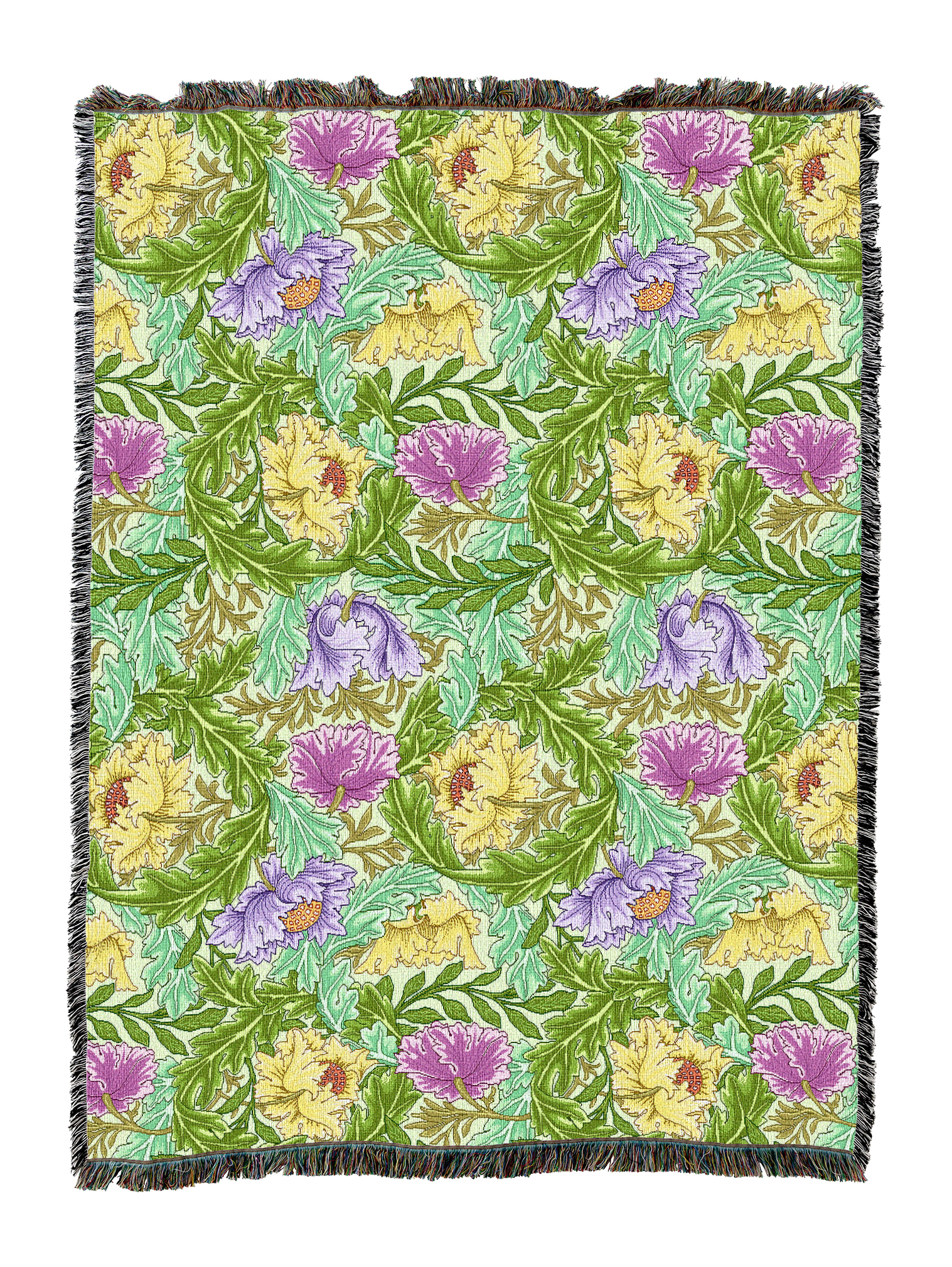 William Morris Wreath Blanket