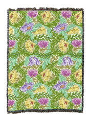 William Morris Wreath Blanket