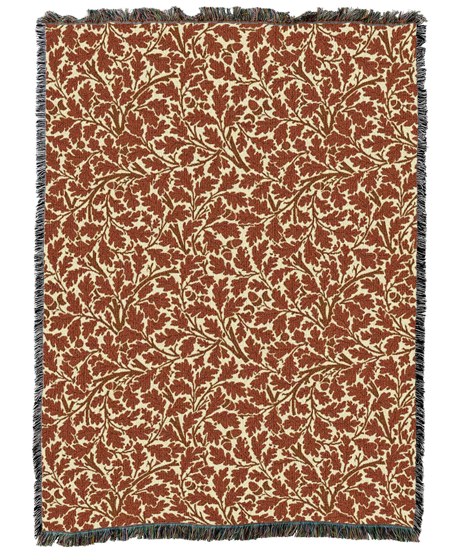 William Morris Oak Tree Autumn Blanket