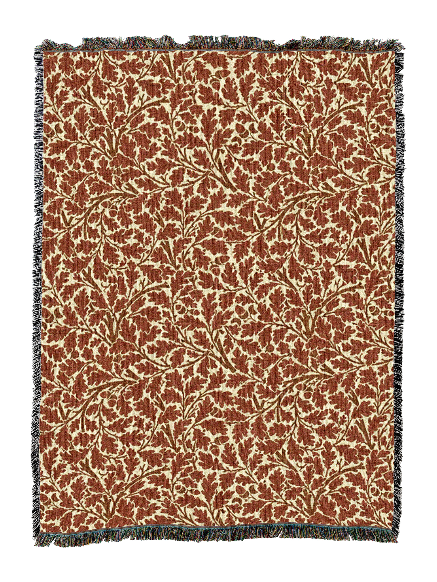 William Morris Oak Tree Autumn Blanket