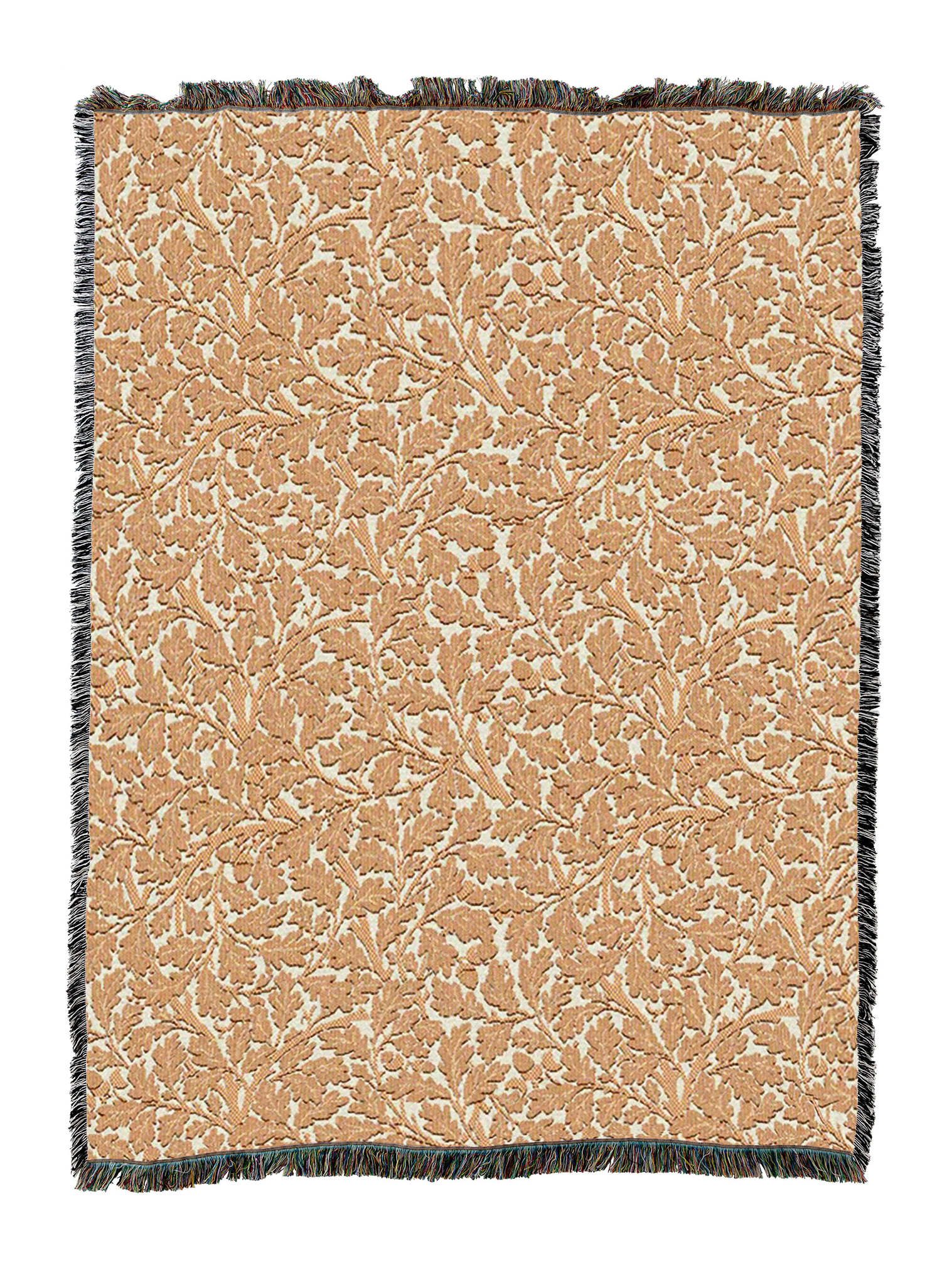William Morris Oak Tree Peachy Blanket XL