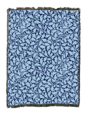William Morris Oak Tree Blues Blanket