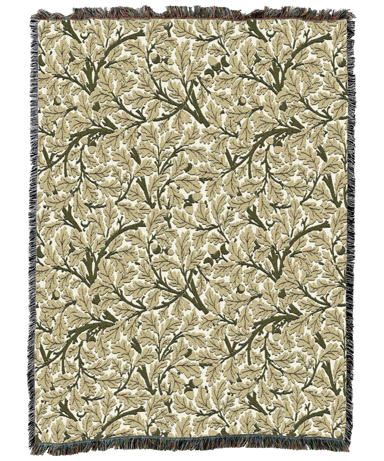 William Morris Oak Tree Gold Blanket