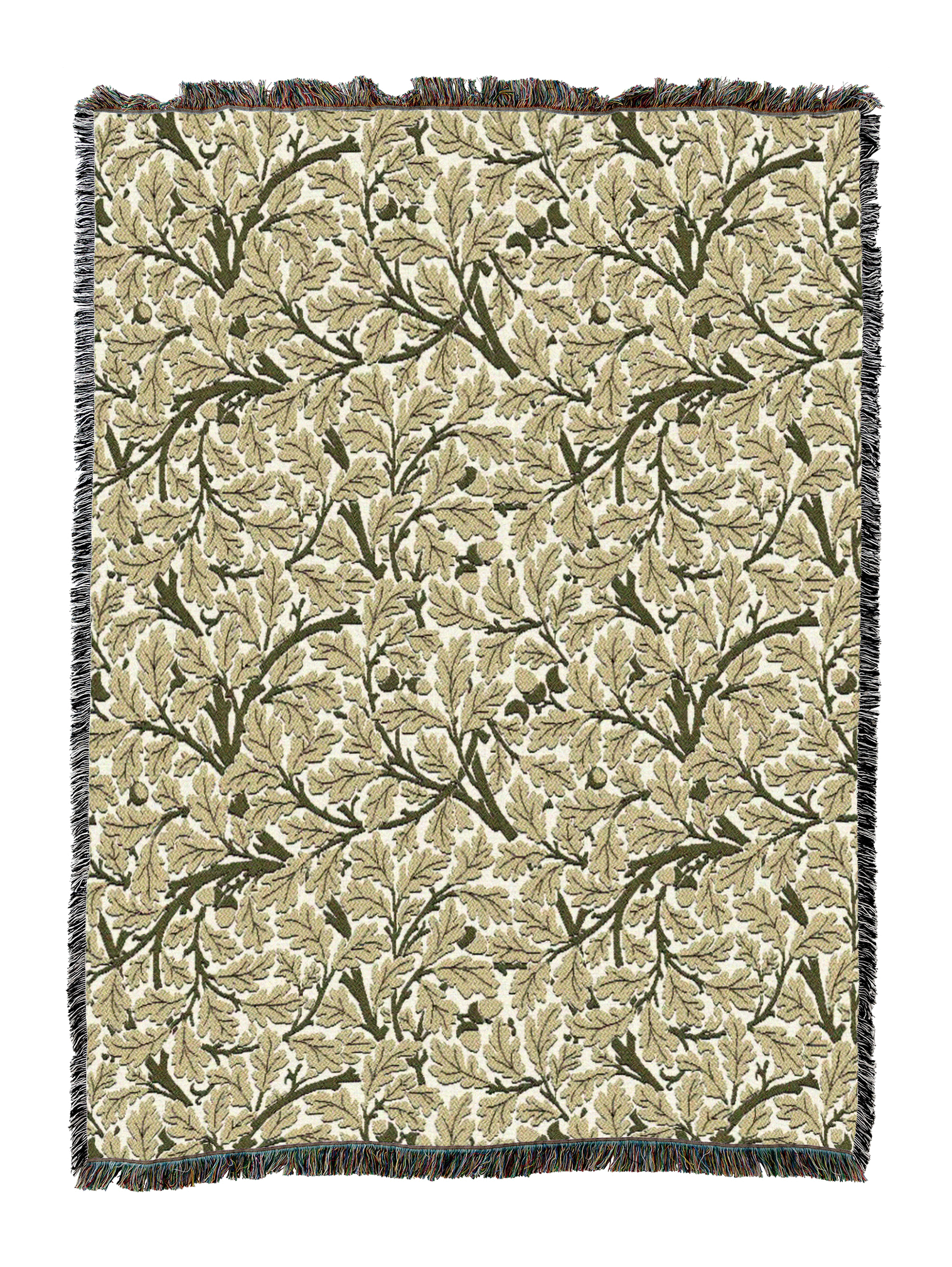 William Morris Oak Tree Gold Blanket