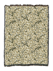 William Morris Oak Tree Gold Blanket