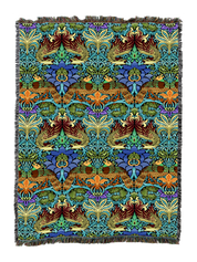 William Morris Dragon And Peacock Blanket