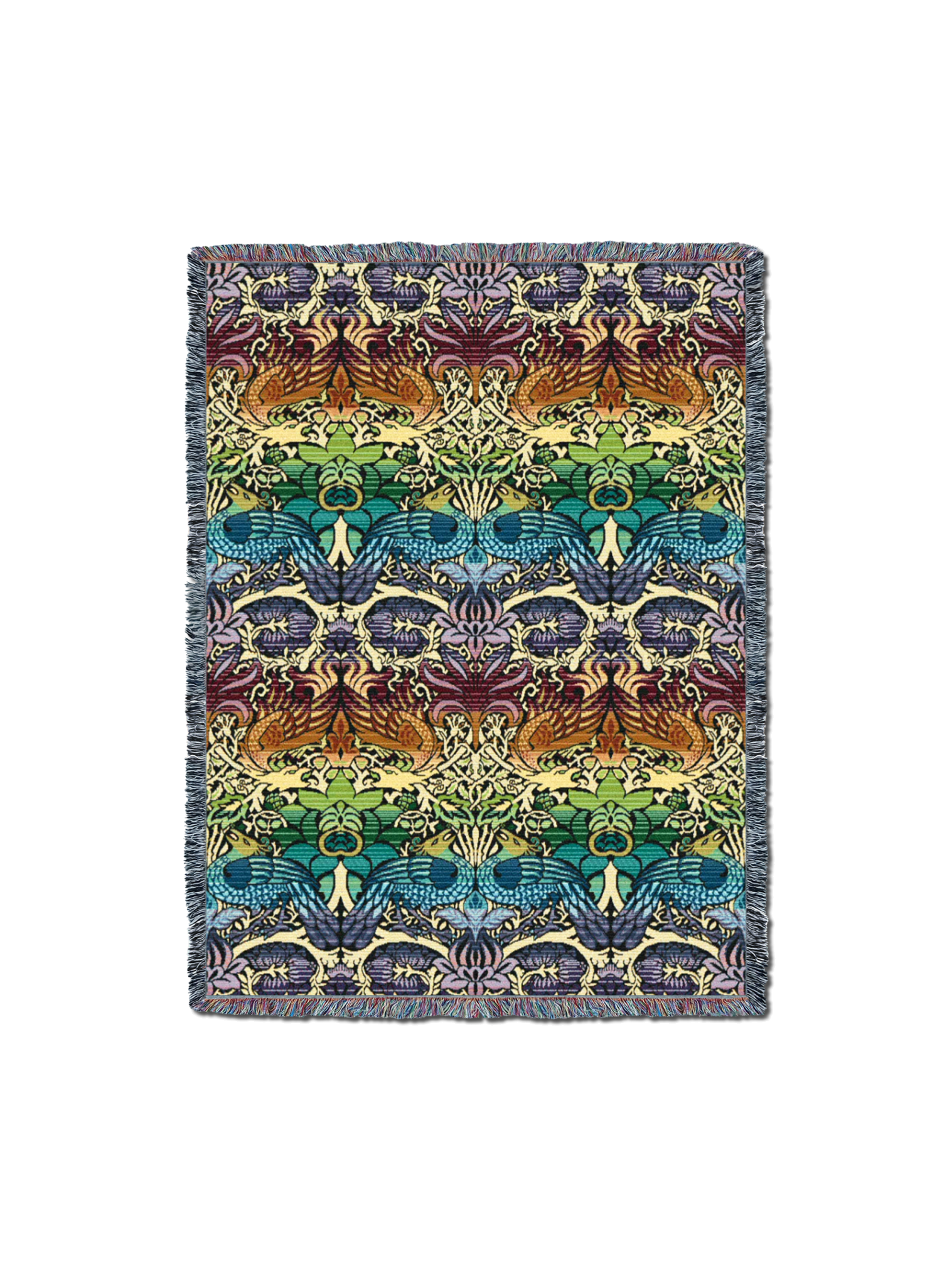 William Morris Dragon And Peacock Spectrum Blanket
