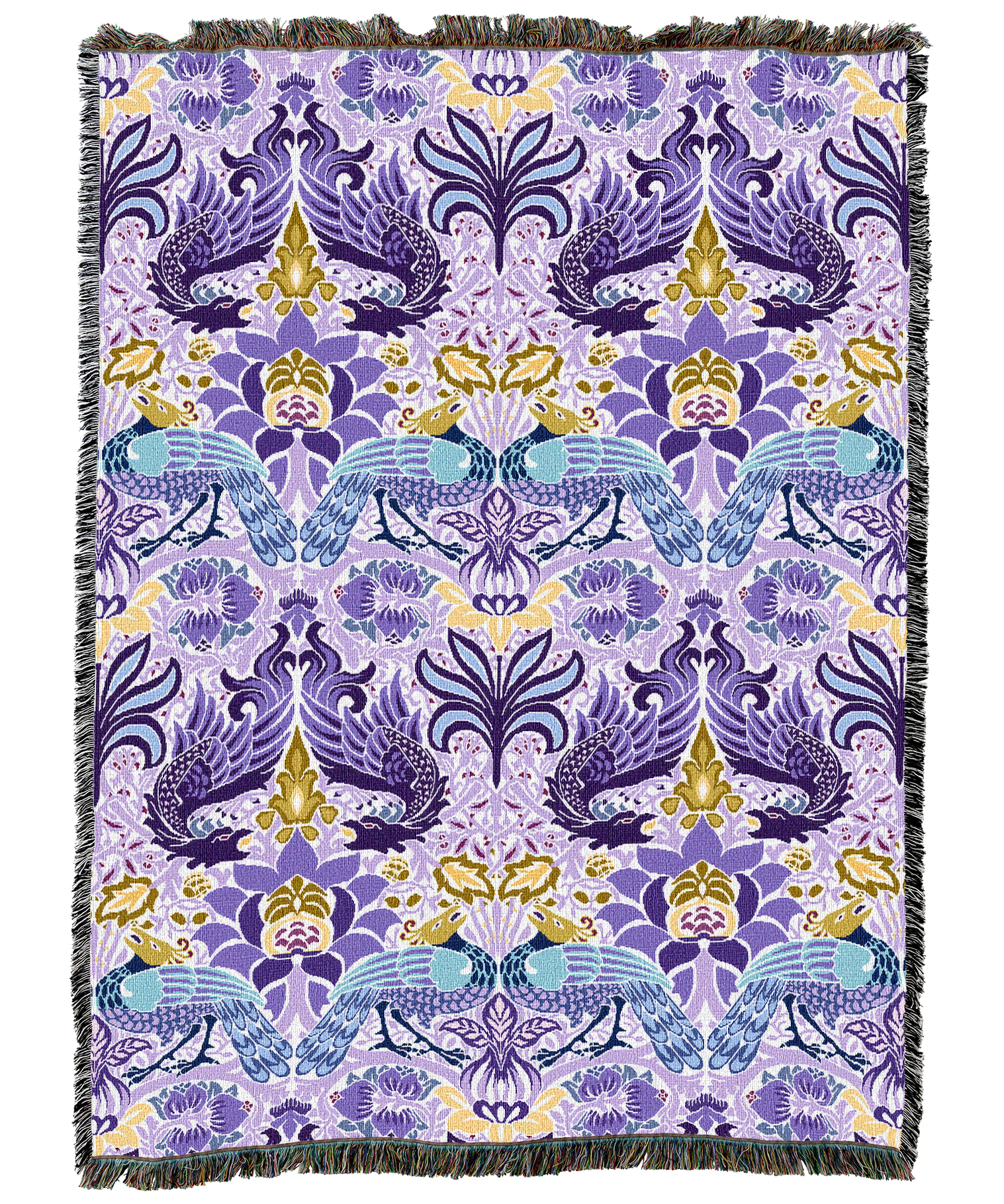 William Morris Dragon And Peacock Blanket