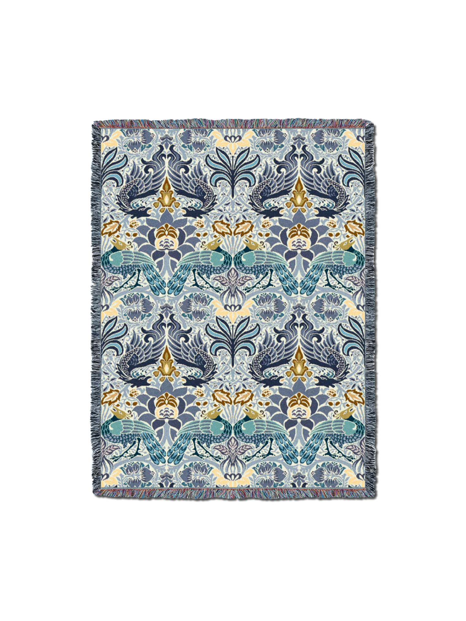 William Morris Dragon And Peacock Blanket