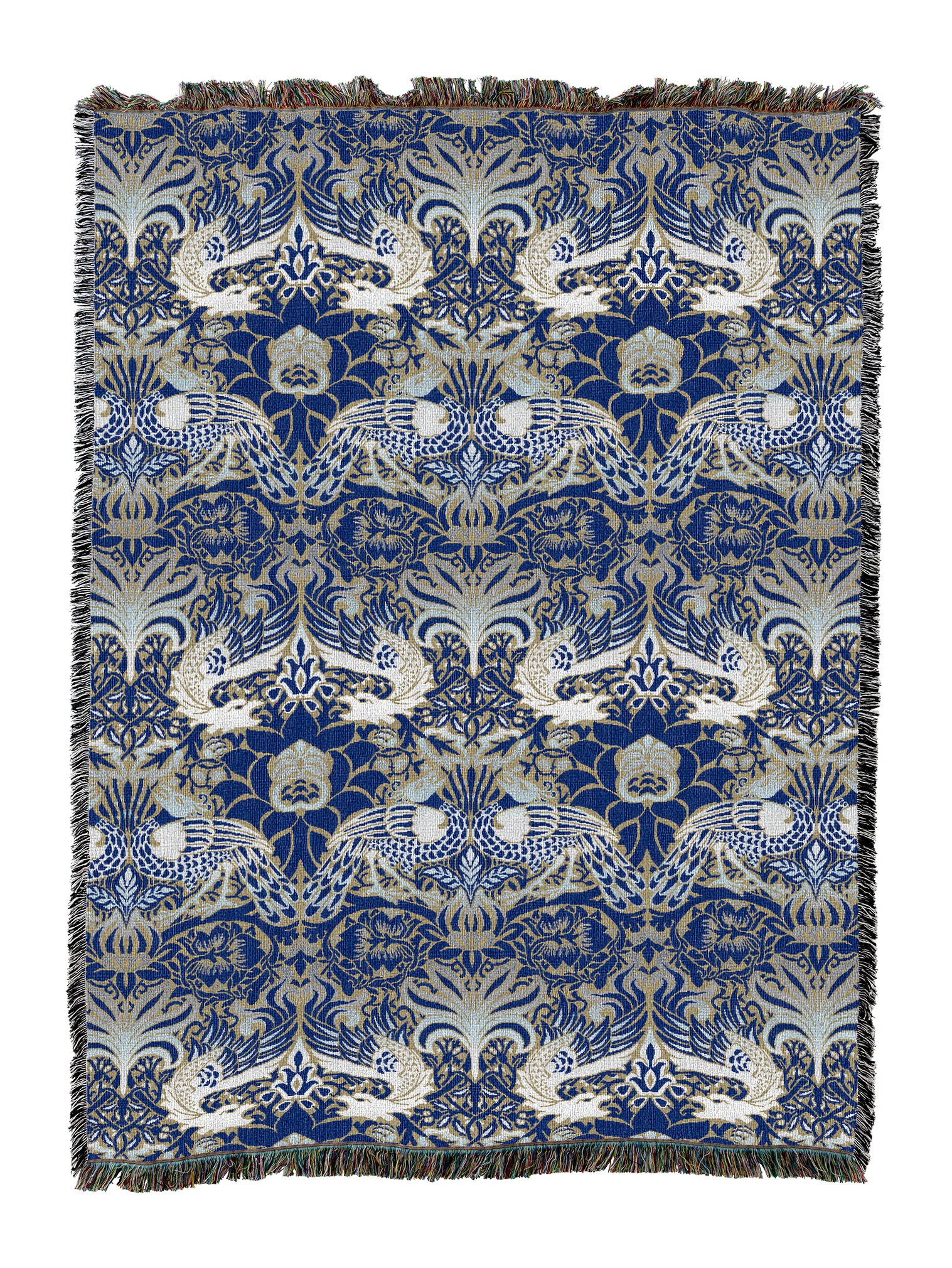 William Morris Dragon And Peacock Blanket