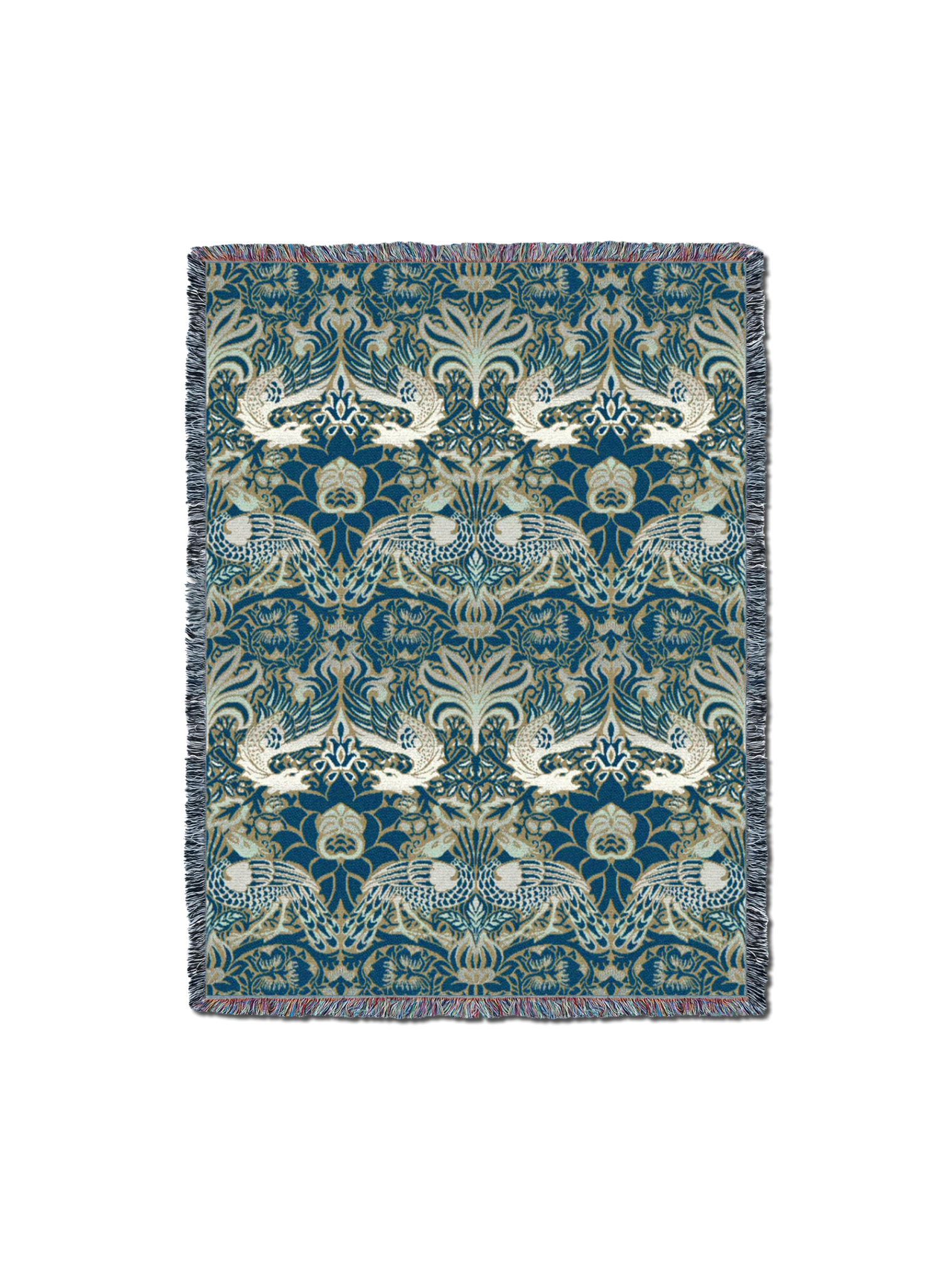 William Morris Dragon And Peacock Blanket