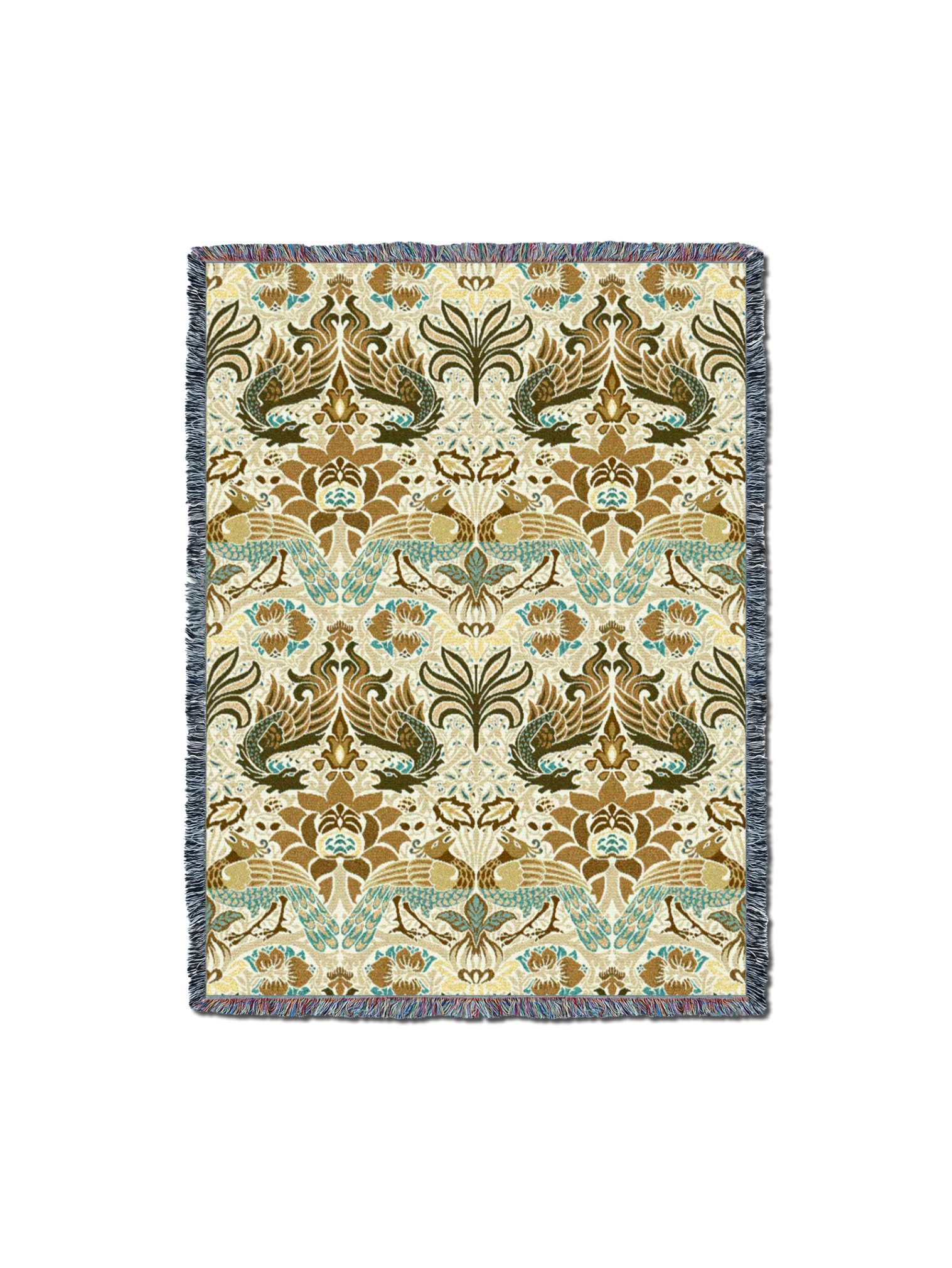 William Morris Dragon And Peacock Blanket