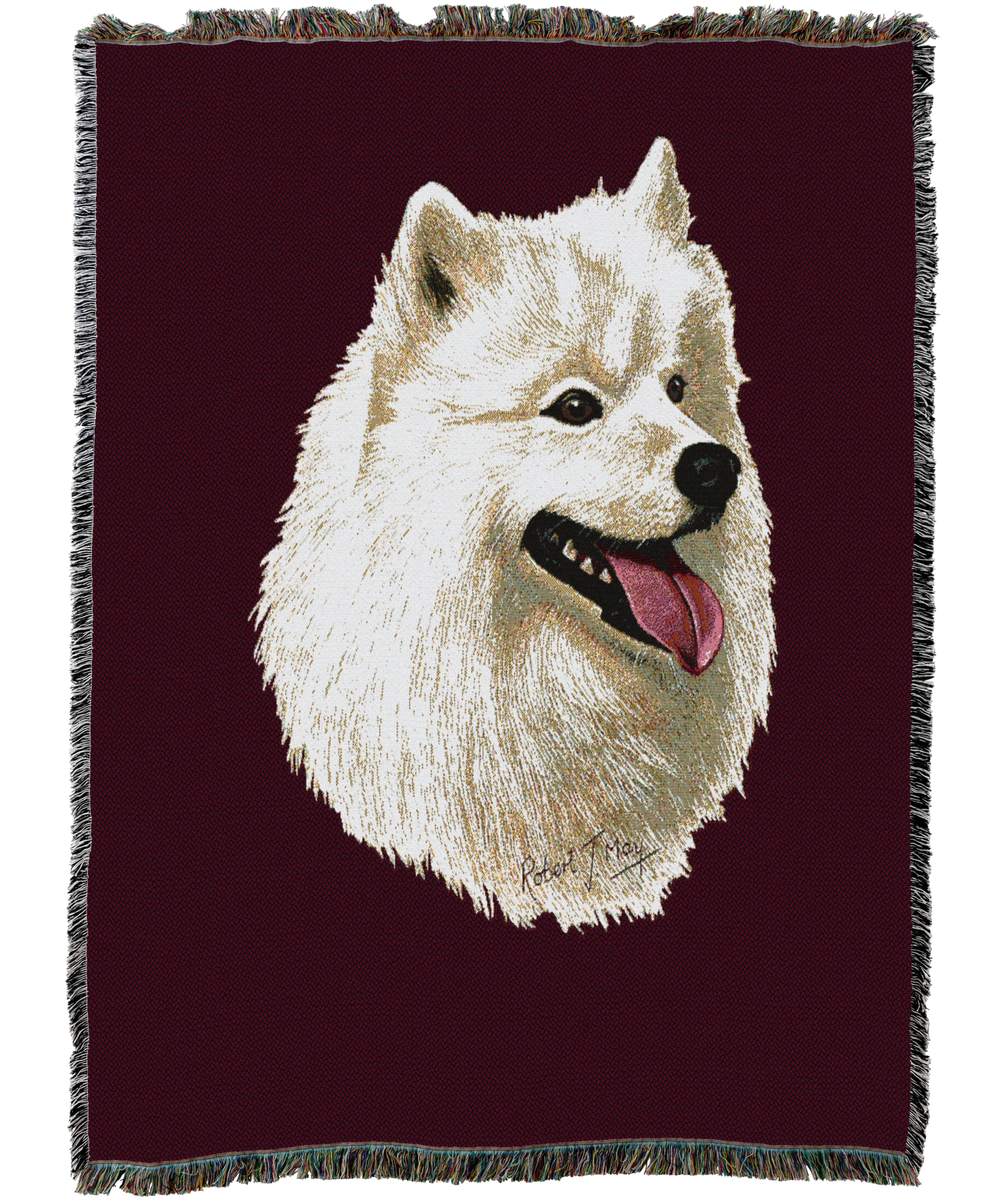 Samoyed Blanket Red