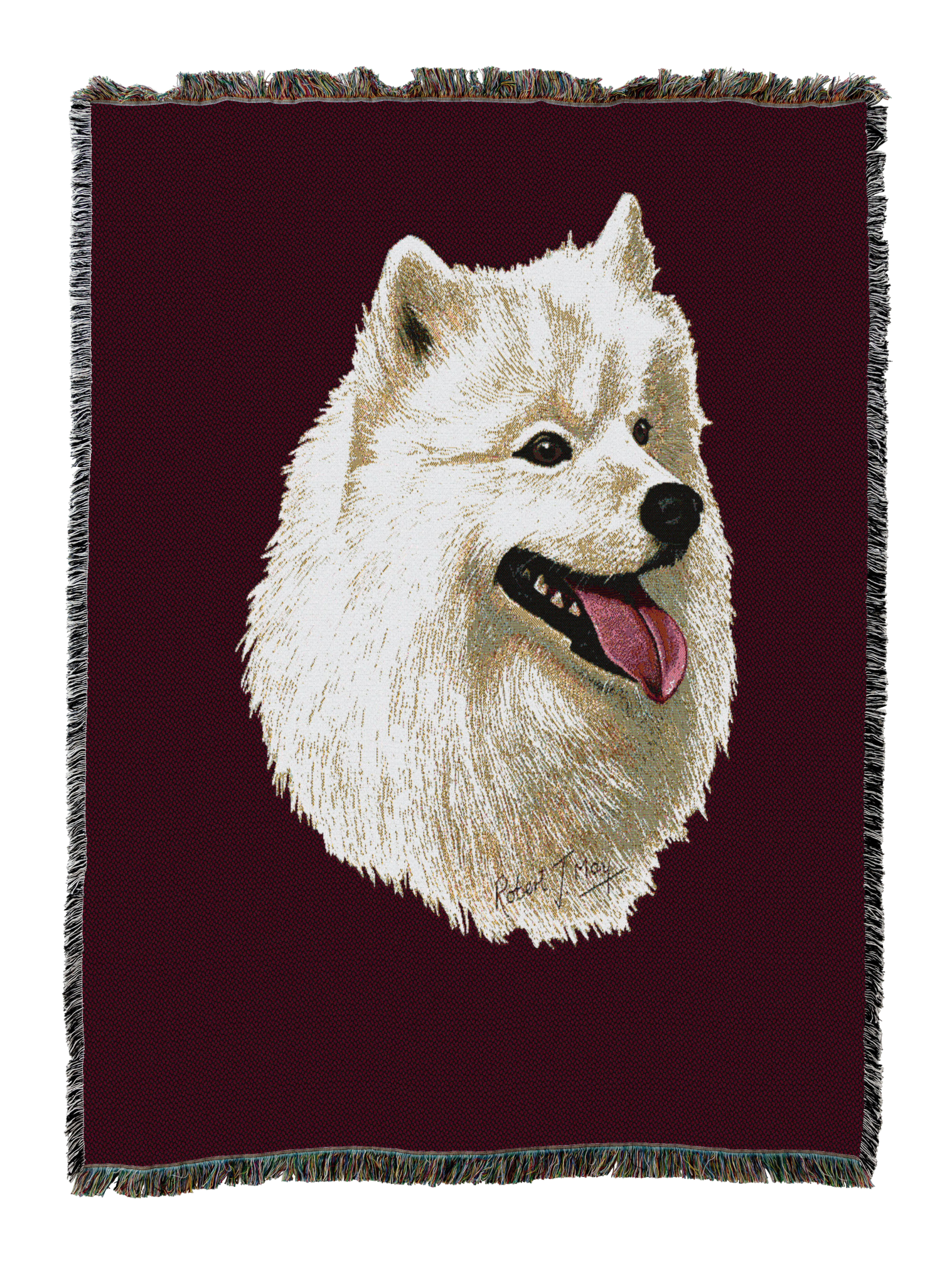 Samoyed Blanket Red
