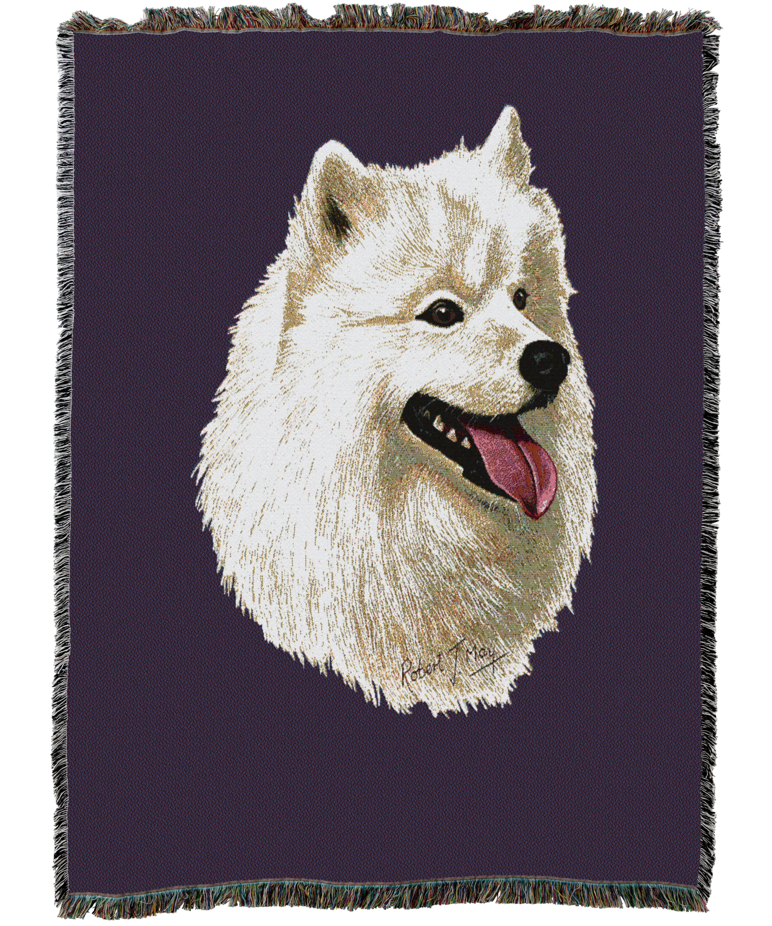 Samoyed Blanket Purple