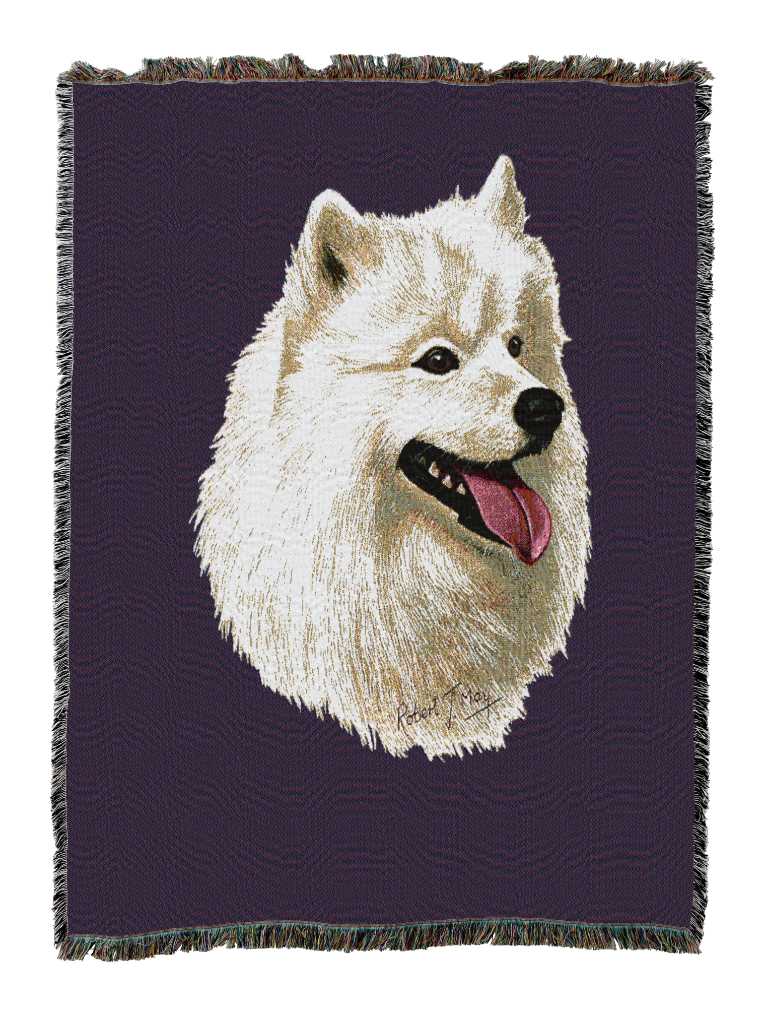 Samoyed Blanket Purple